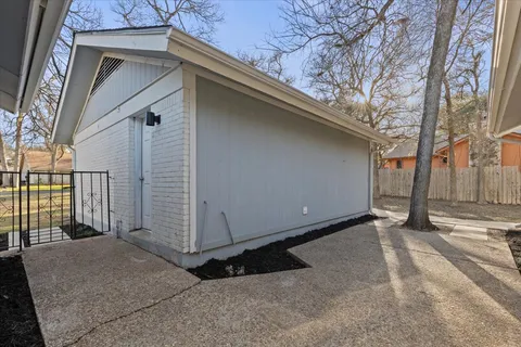 a backyard of a house