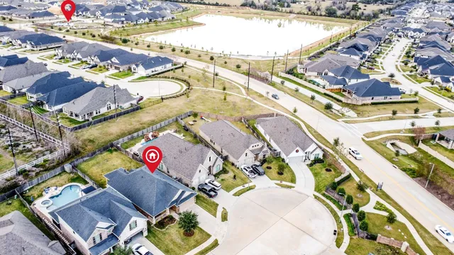 an aerial view of a an ocean view