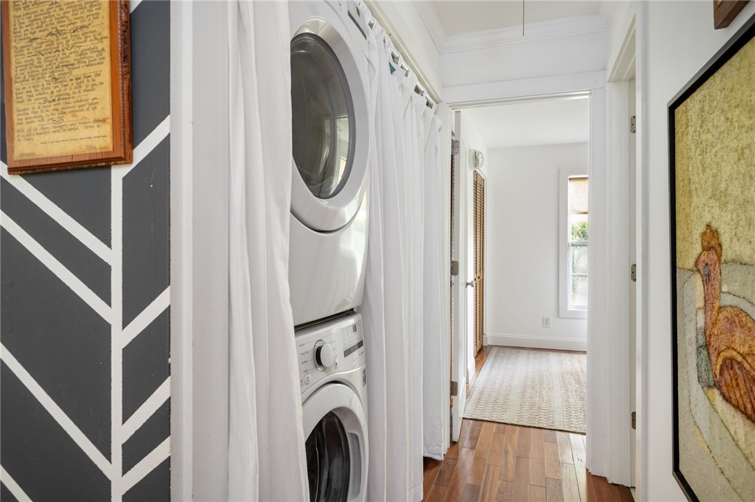 3496 1st Street Southwest Vero Beach, FL 32968 - Photo 17 of 30 a view of a hallway with washer and dryer