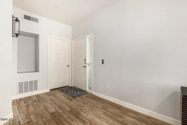 a view of an empty room