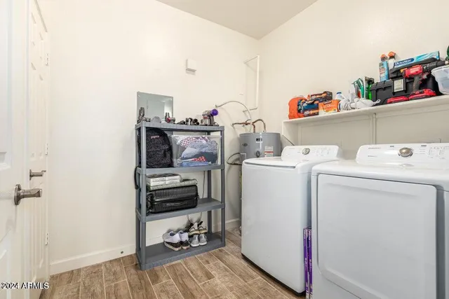 a room with storage and utility