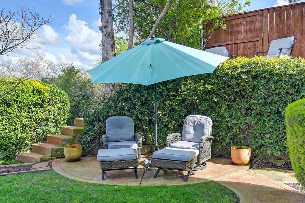 2208 Raintree Court Rocklin, CA 95765 - Photo 37 of 46 a garden view with a seating space
