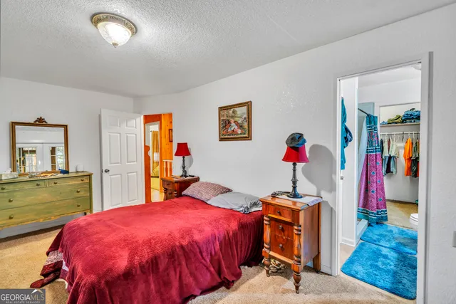 a view of a yard with an outdoor space