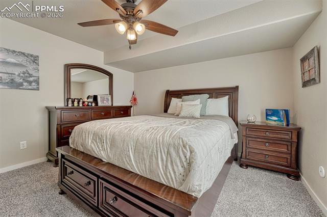 3203 Red Cavern Road Colorado Springs, CO 80908 - Photo 24 of 46 Large lower level bedroom