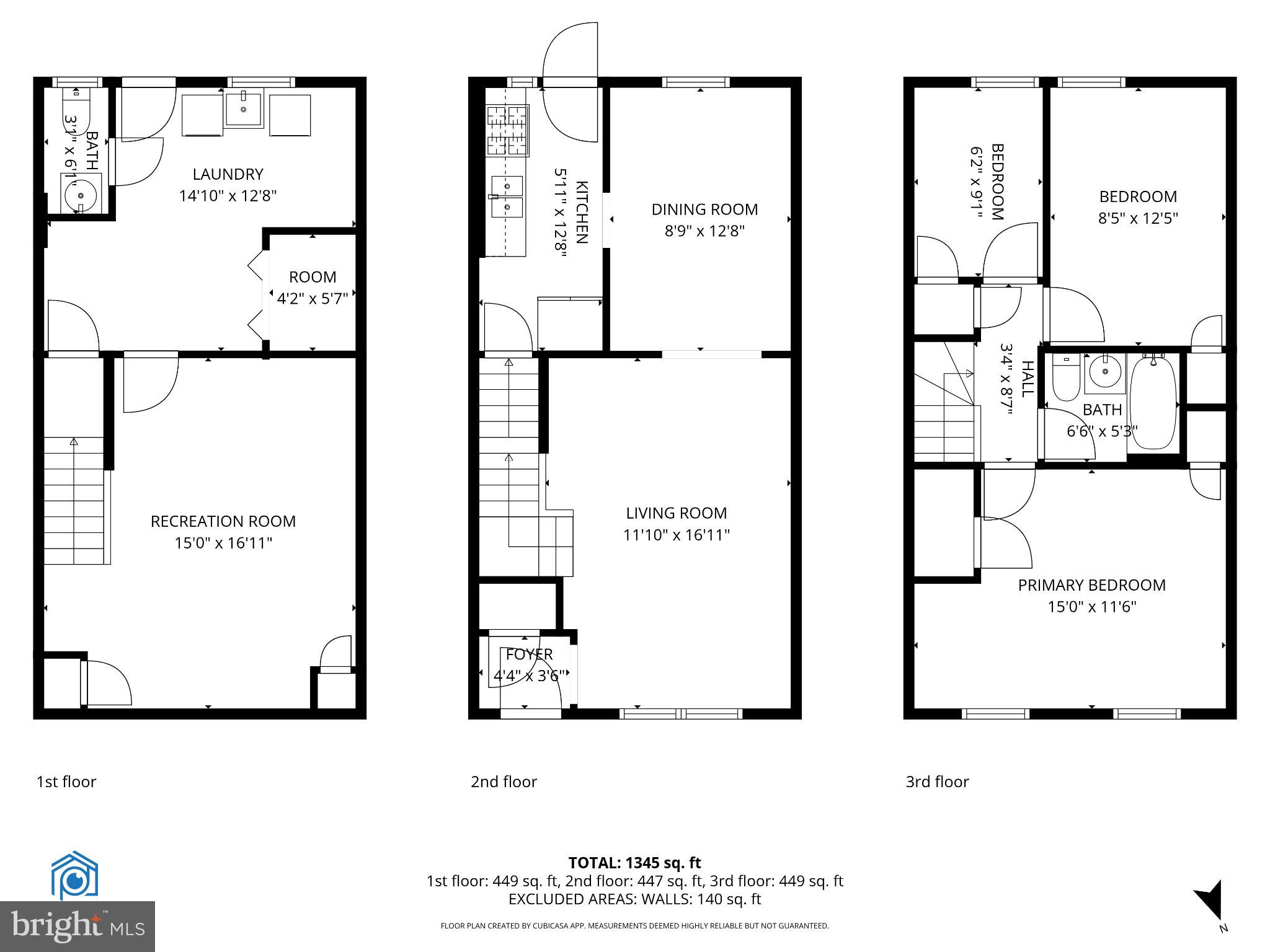 4607 North Capitol Street Northeast Washington, DC 20011 - Photo 25 of 25 a picture of a floor plan