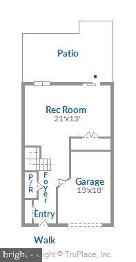 2828 Roesh Way Vienna, VA 22181 - Photo 34 of 36 1st Level Floorplan