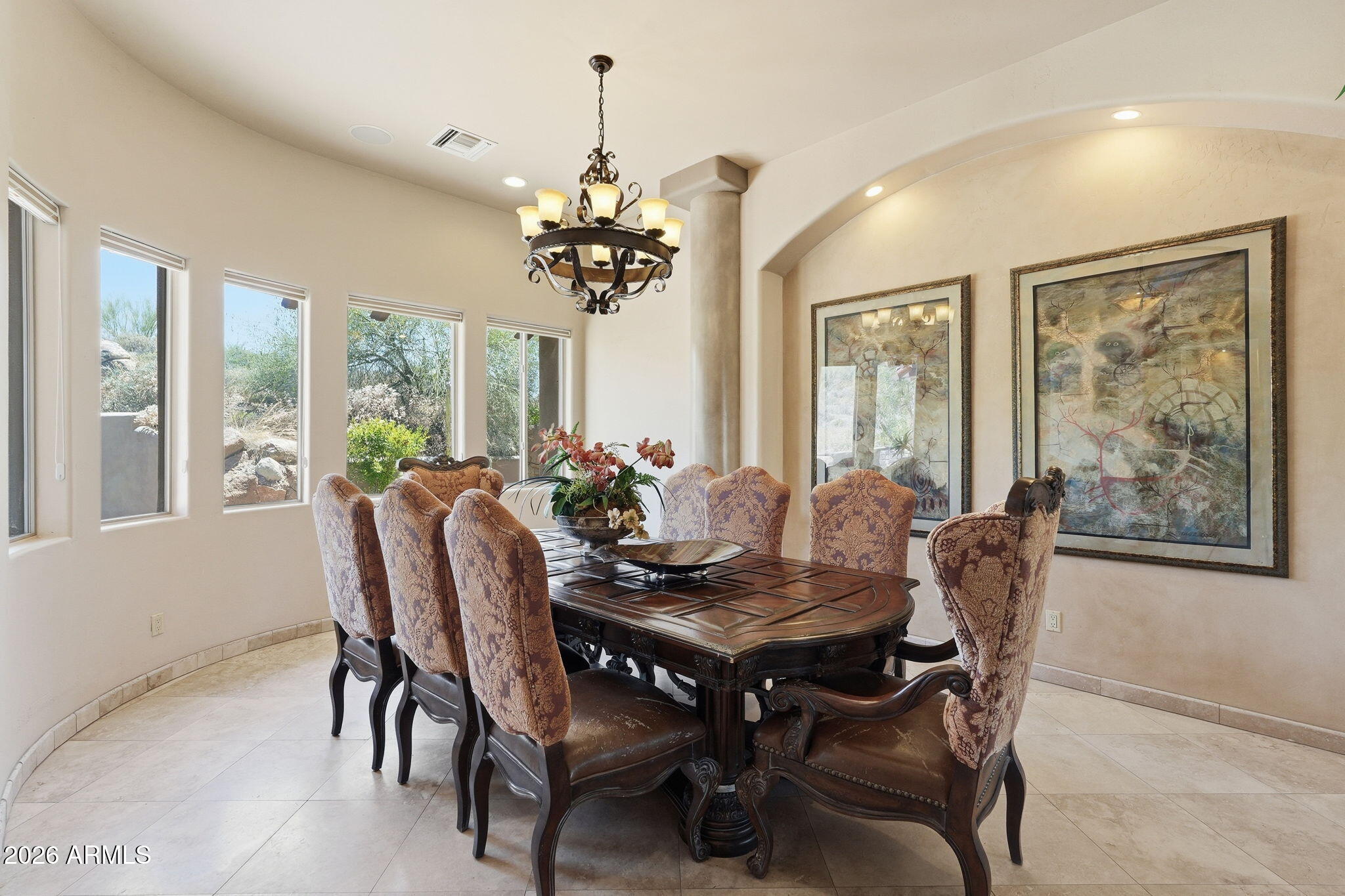 38211 North Sombrero Road Carefree, AZ 85377 - Photo 6 of 50 a view of a dining room with furniture window and outside view