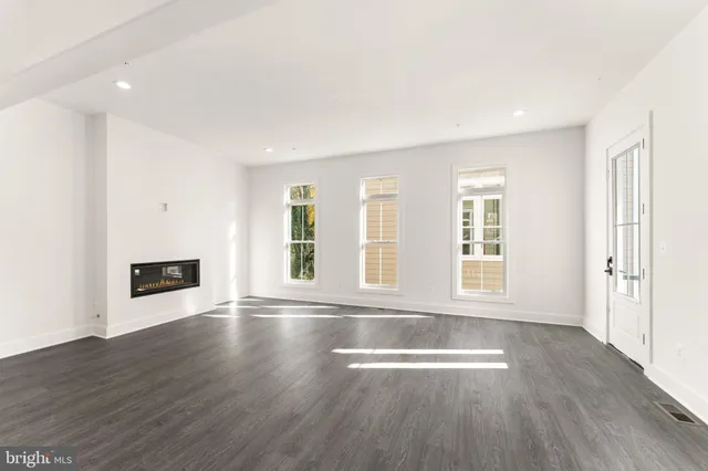 front view of a brick building