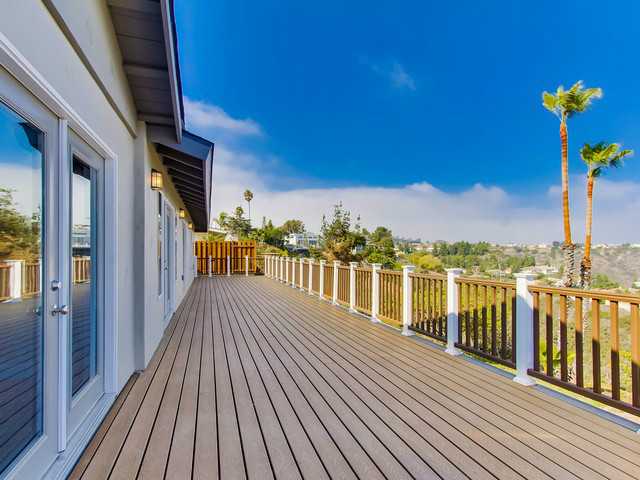5915 Soledad Mountain Road La Jolla, CA 92037 - Photo 19 of 25 Large new deck with low maintenance Trex decking