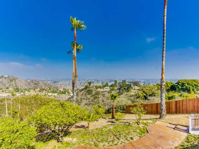 5915 Soledad Mountain Road La Jolla, CA 92037 - Photo 25 of 25 Lower patio area with panoramic views and perfect for installing your own firepit.