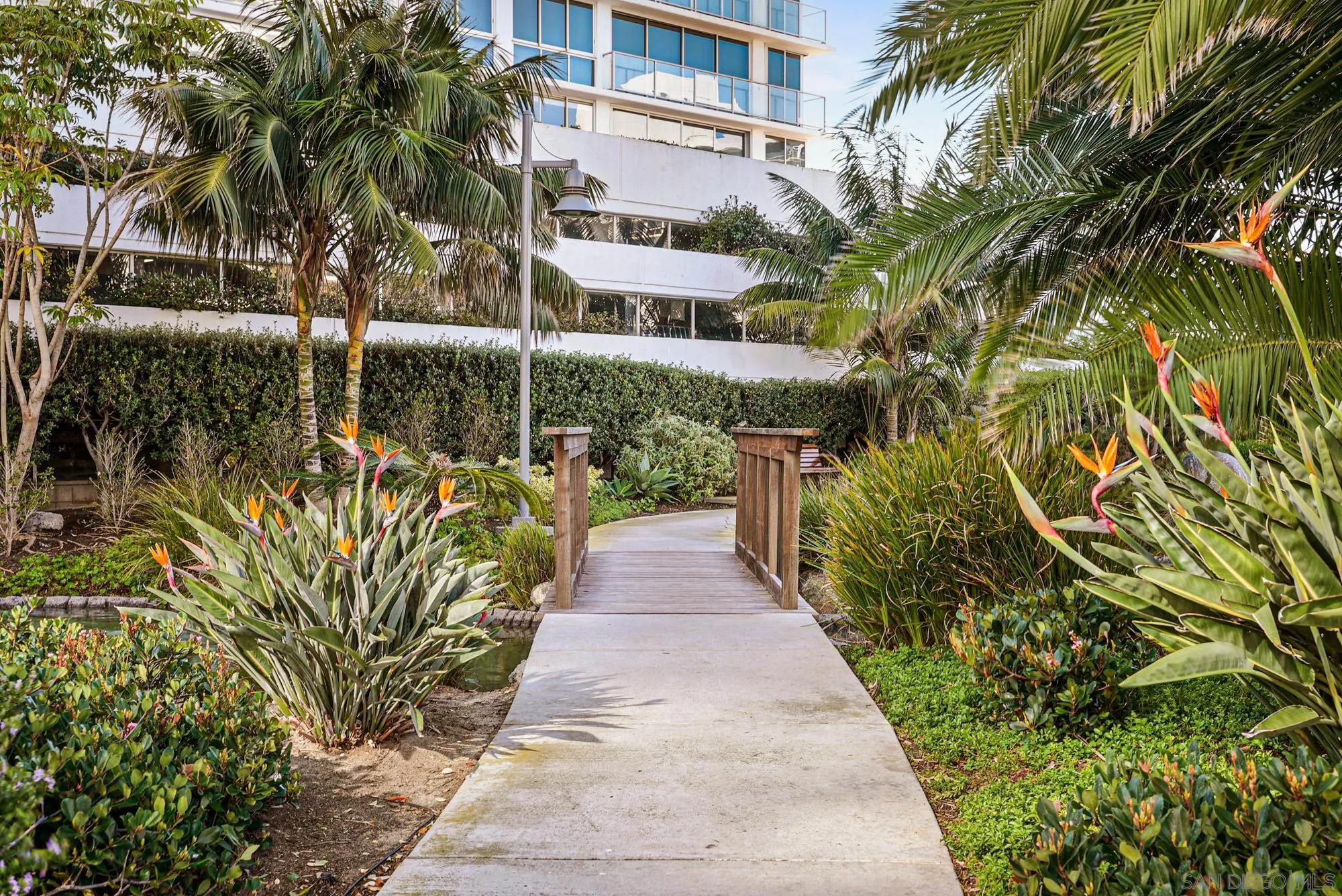 1730 Avenida Del Mundo, Unit 1503 Coronado, CA 92118 - Photo 41 of 47 a view of a garden with pathway