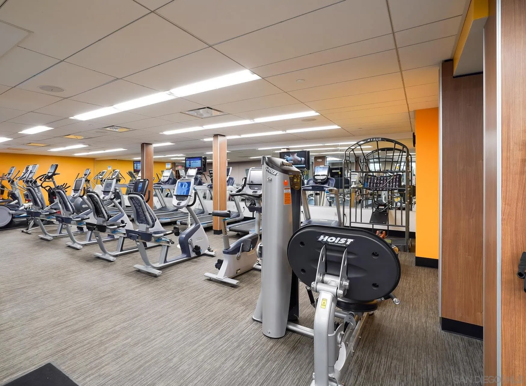1730 Avenida Del Mundo, Unit 1503 Coronado, CA 92118 - Photo 47 of 47 a view of a room with gym equipment