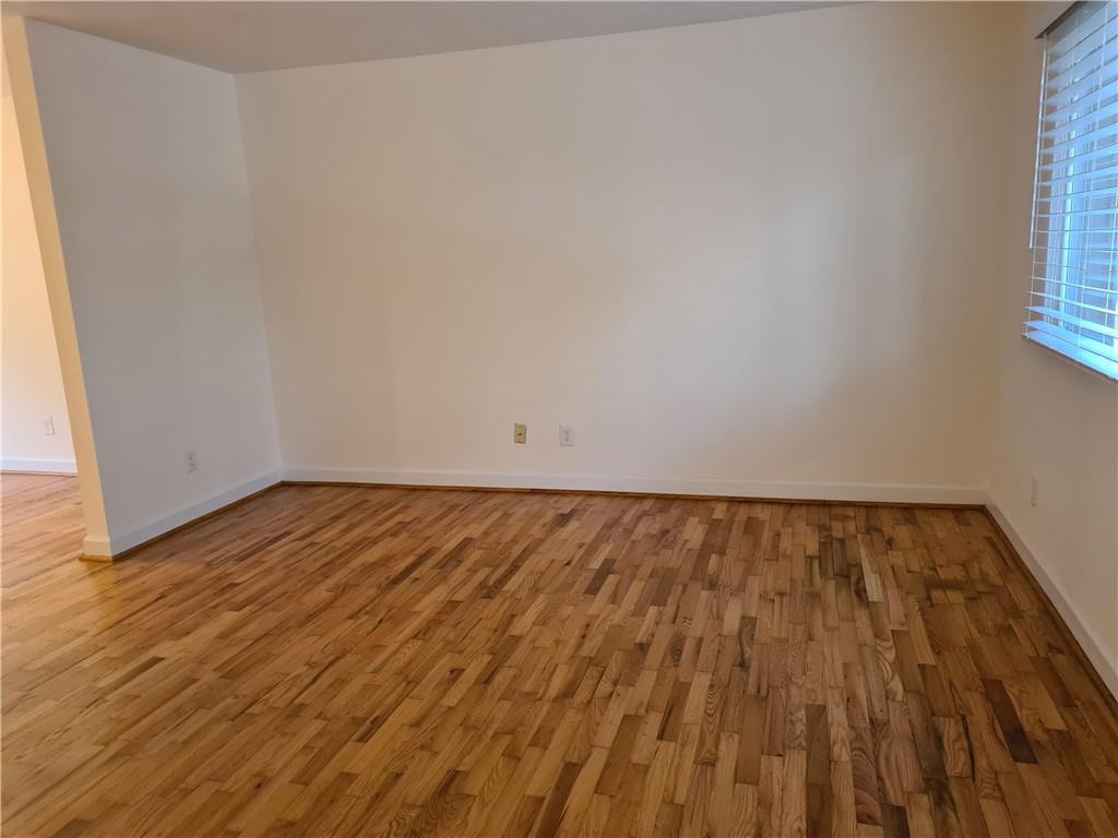a view of wooden floor in a room