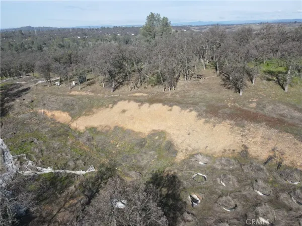 a view of outdoor space with trees all around