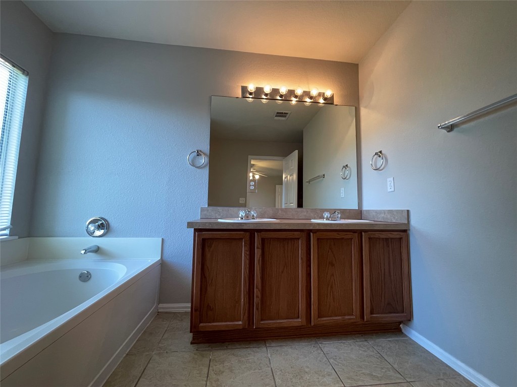 208 Spruce Drive Kyle, TX 78640 - Photo 20 of 26 a bathroom with a sink and a bathtub