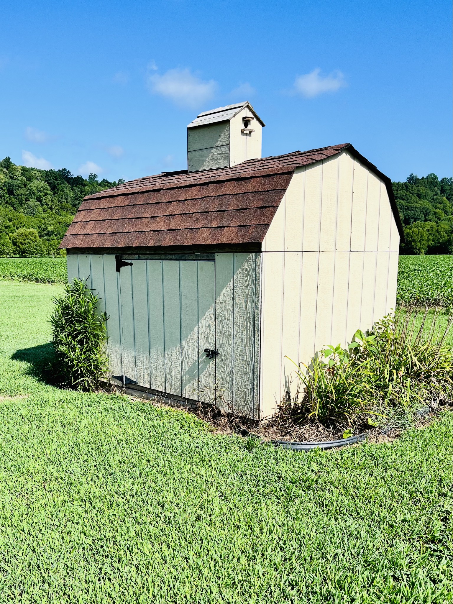 2621 Hagan Road Prospect, TN 38477 - Photo 17 of 18 a view of backyard with potted plants and wooden fence