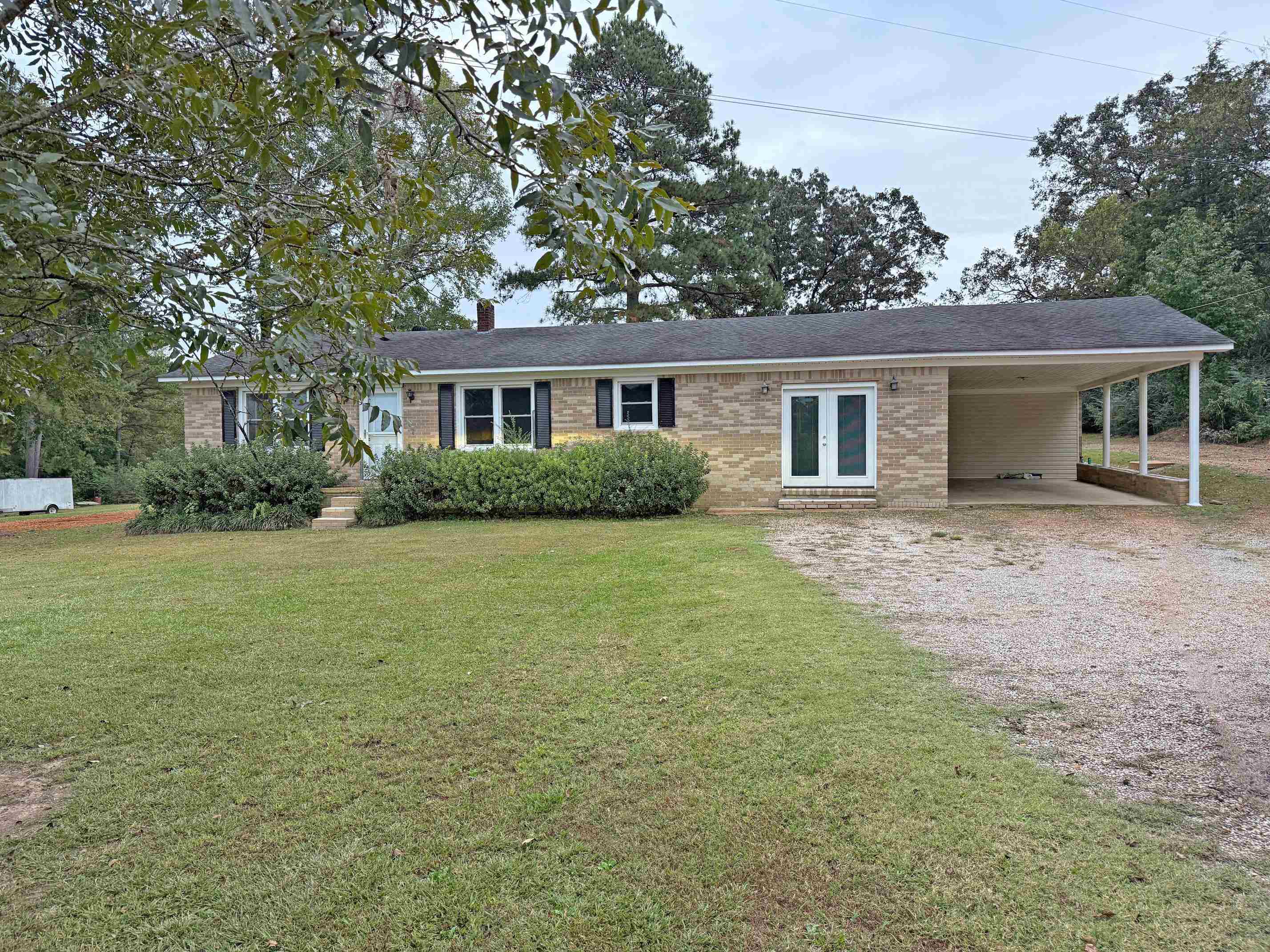 front view of house with a yard