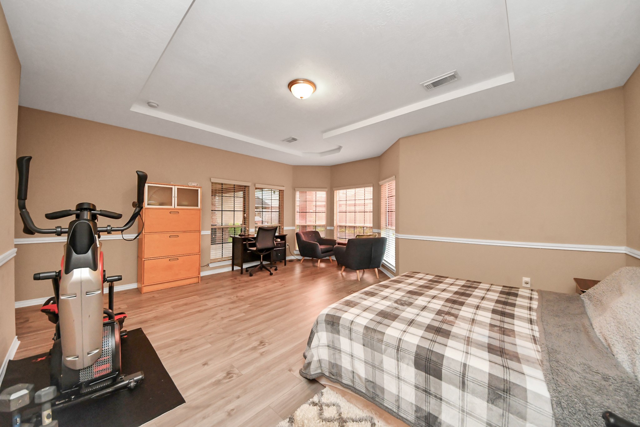 706 River Delta Lane Rosenberg, TX 77469 - Photo 24 of 50 a bedroom with furniture and a large window