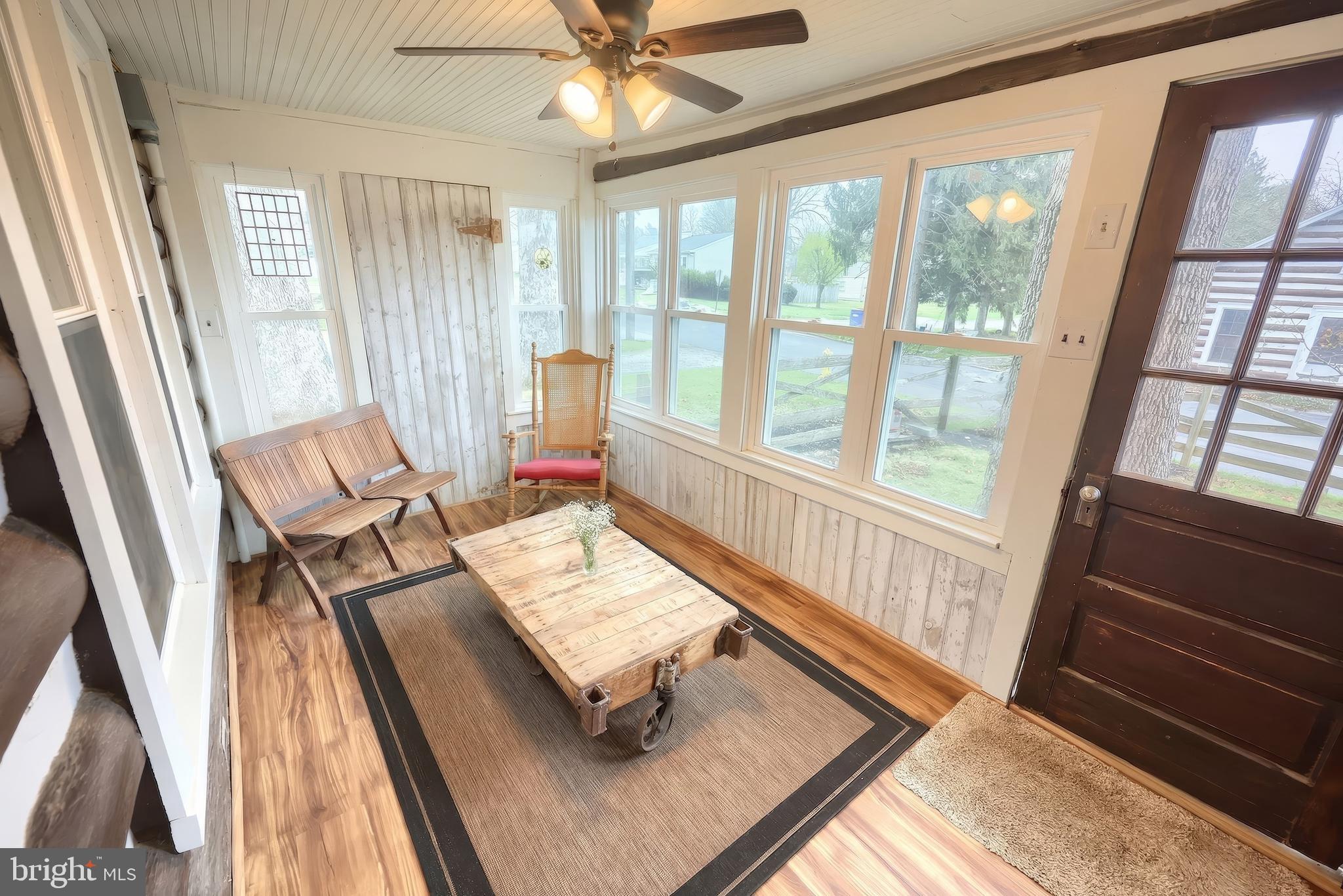 24 Park Street Jacobus, PA 17407 - Photo 15 of 40 a living room with furniture and a floor to ceiling window