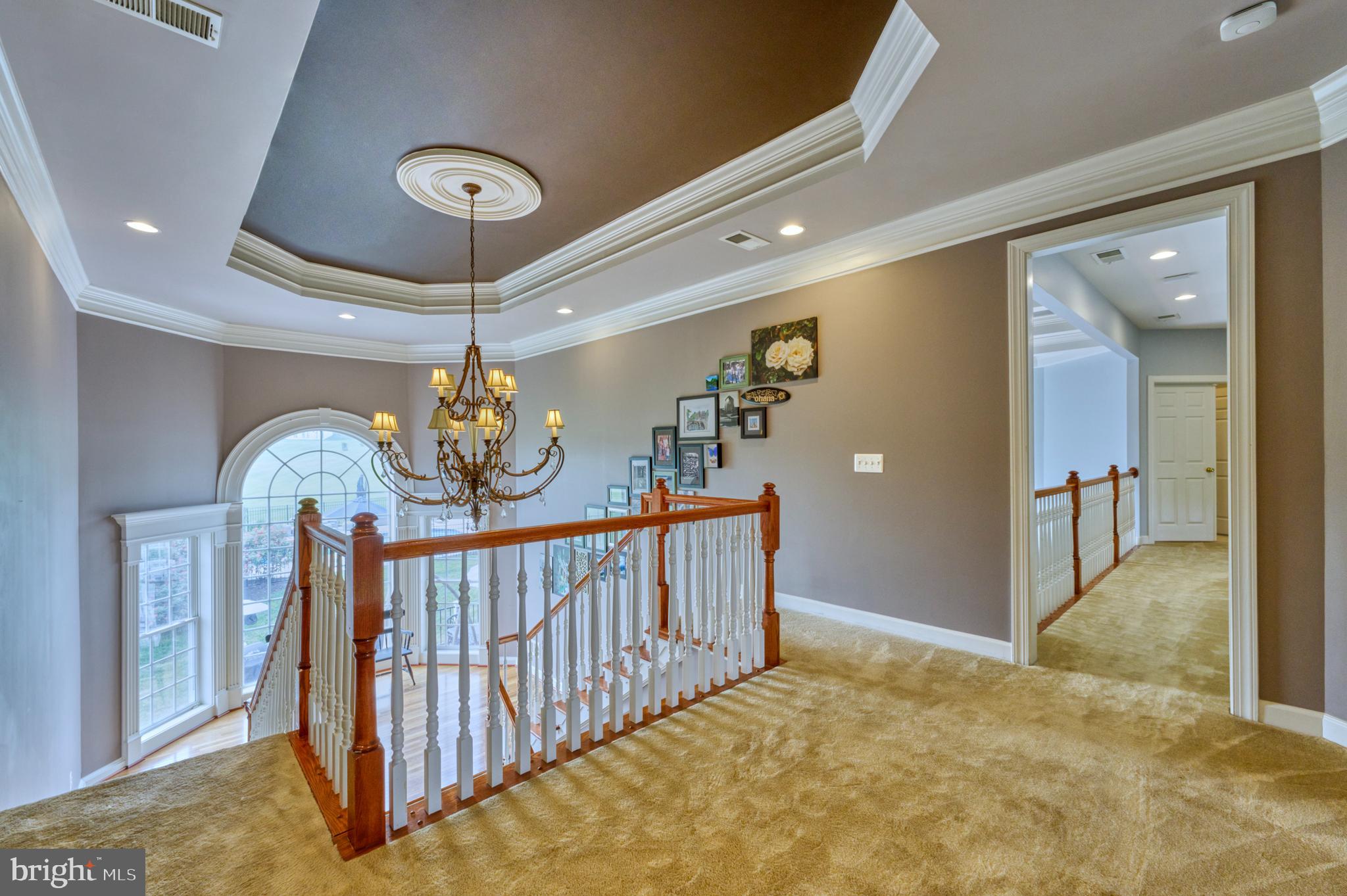 35467 Sunny Ridge Road Round Hill, VA 20141 - Photo 31 of 74 The Upper Floor Landing Features a Tray Ceiling
