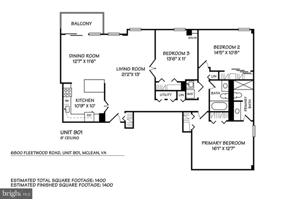 $634,900 | 6800 Fleetwood Road, Unit 901, McLean, VA 22101