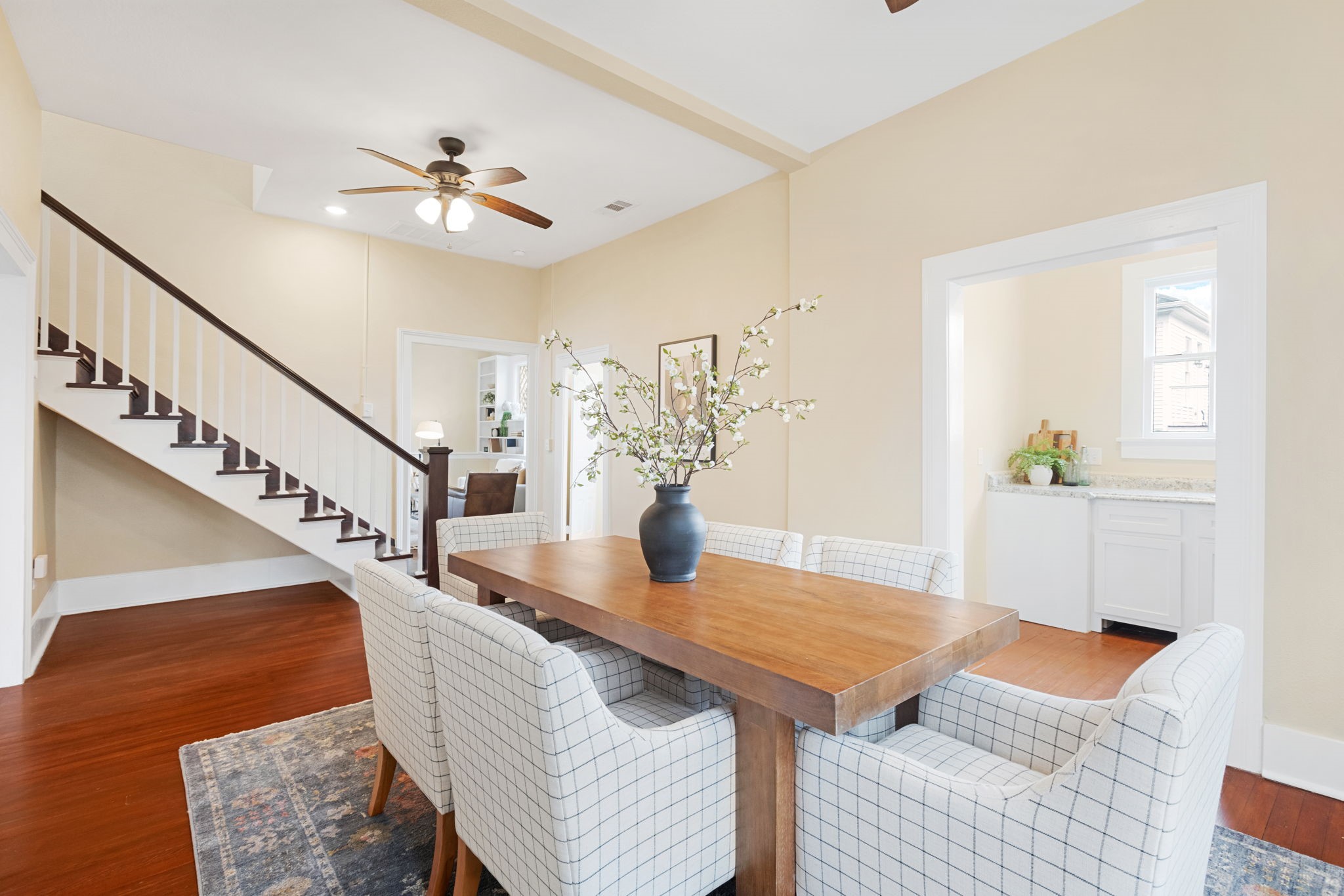 910 9th Street Galveston, TX 77550 - Photo 13 of 49 a view of a dining room with furniture and wooden floor