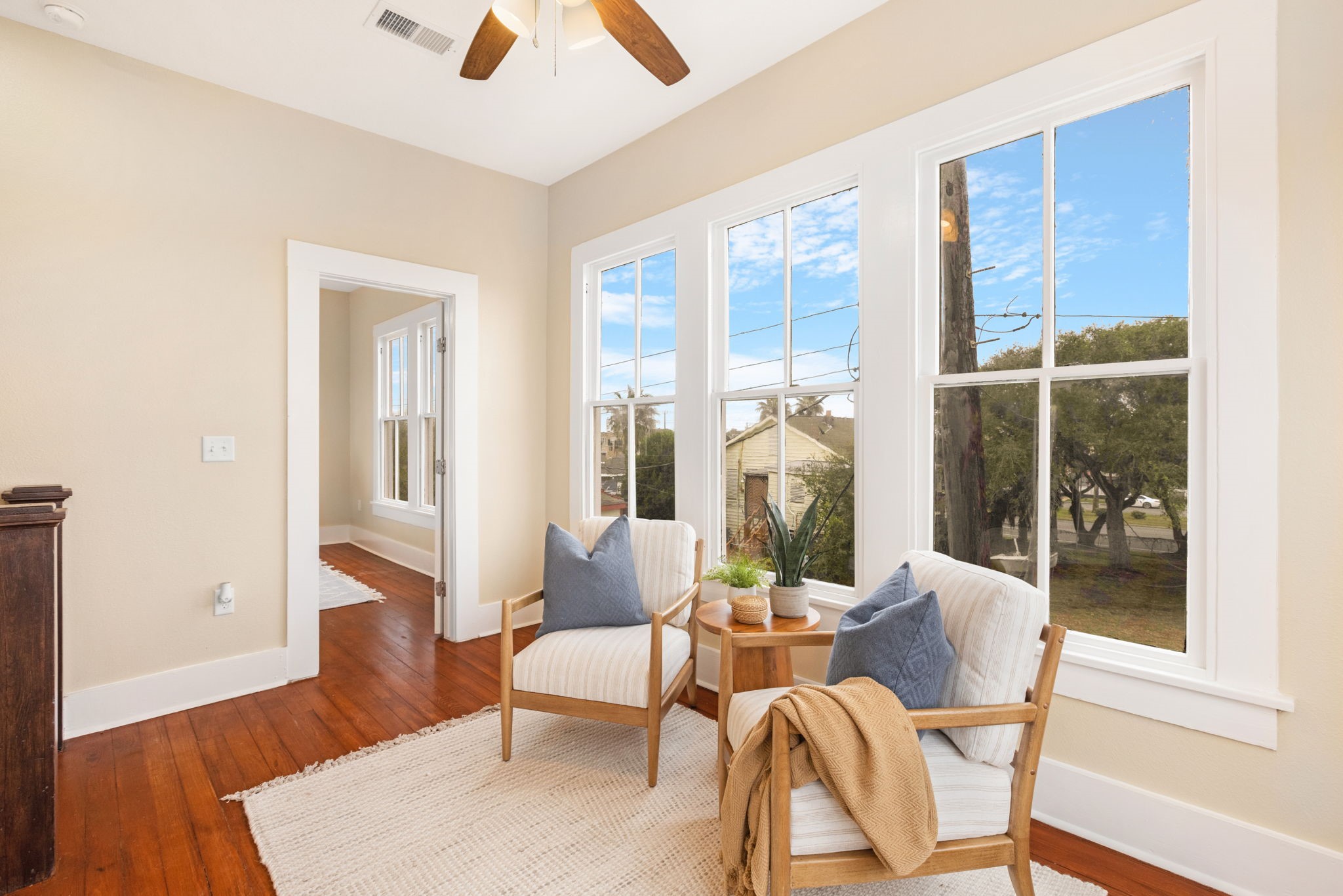 910 9th Street Galveston, TX 77550 - Photo 19 of 49 a living room with furniture and wooden floor
