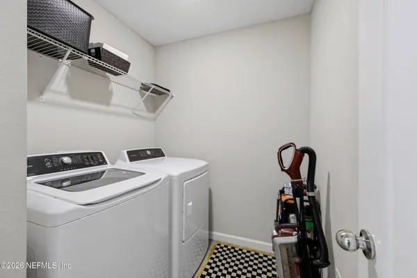 a room with storage and utility
