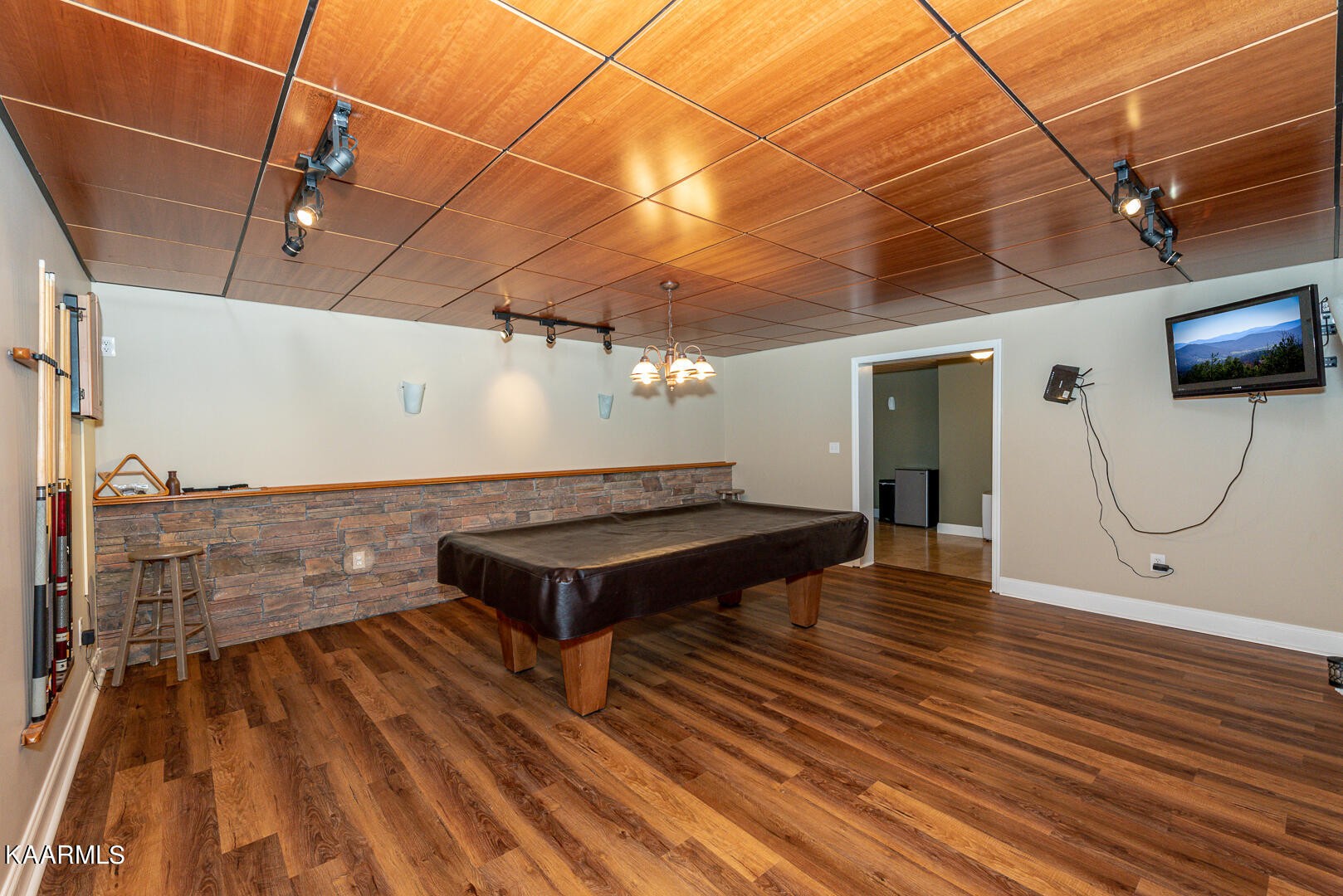 1010 Burton Road Greenback, TN 37742 - Photo 35 of 49 a room with wooden floor and pool table