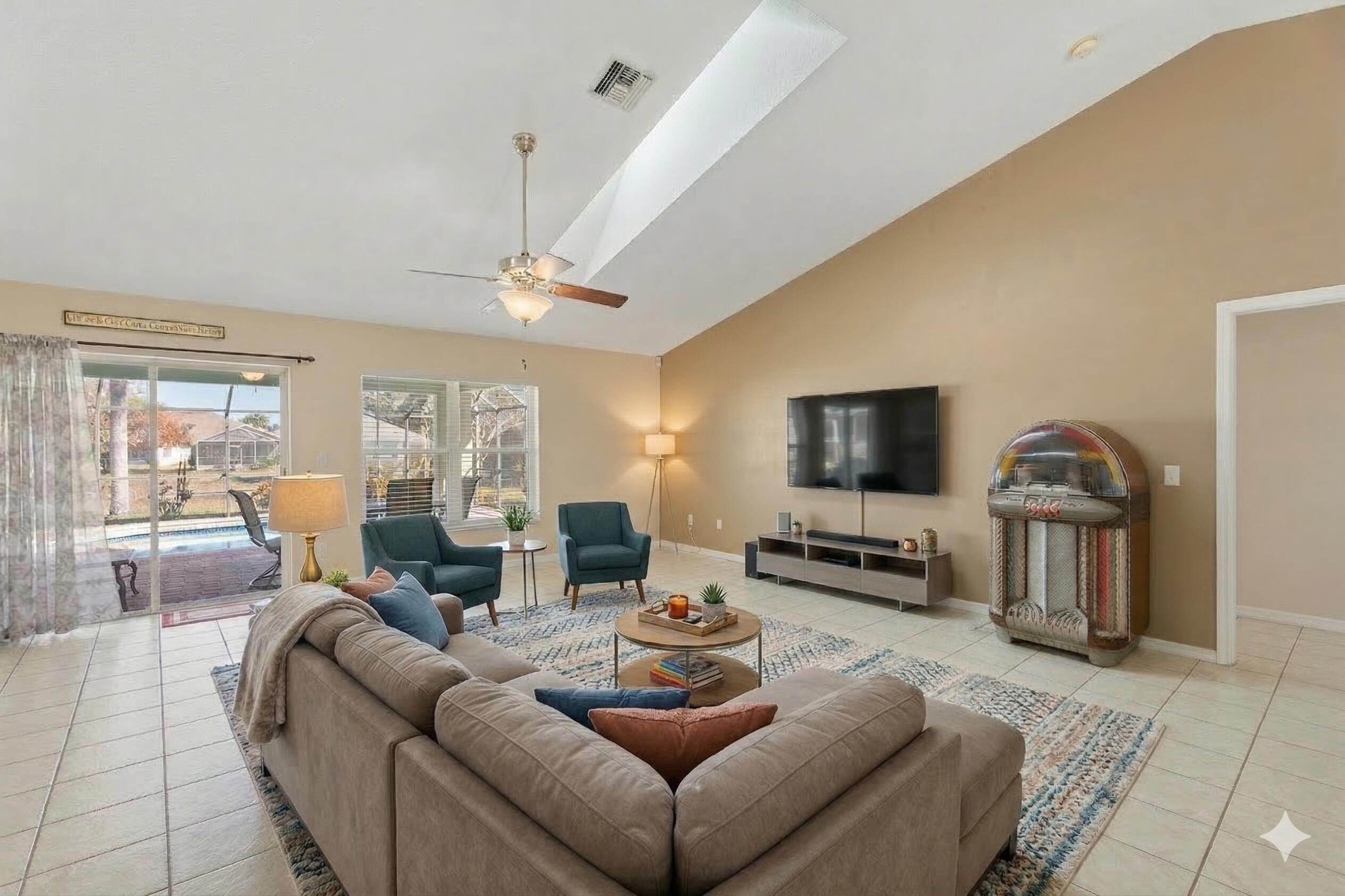 5593 Northwest Wesley Road Port St. Lucie, FL 34986 - Photo 5 of 33 Living room virtually staged