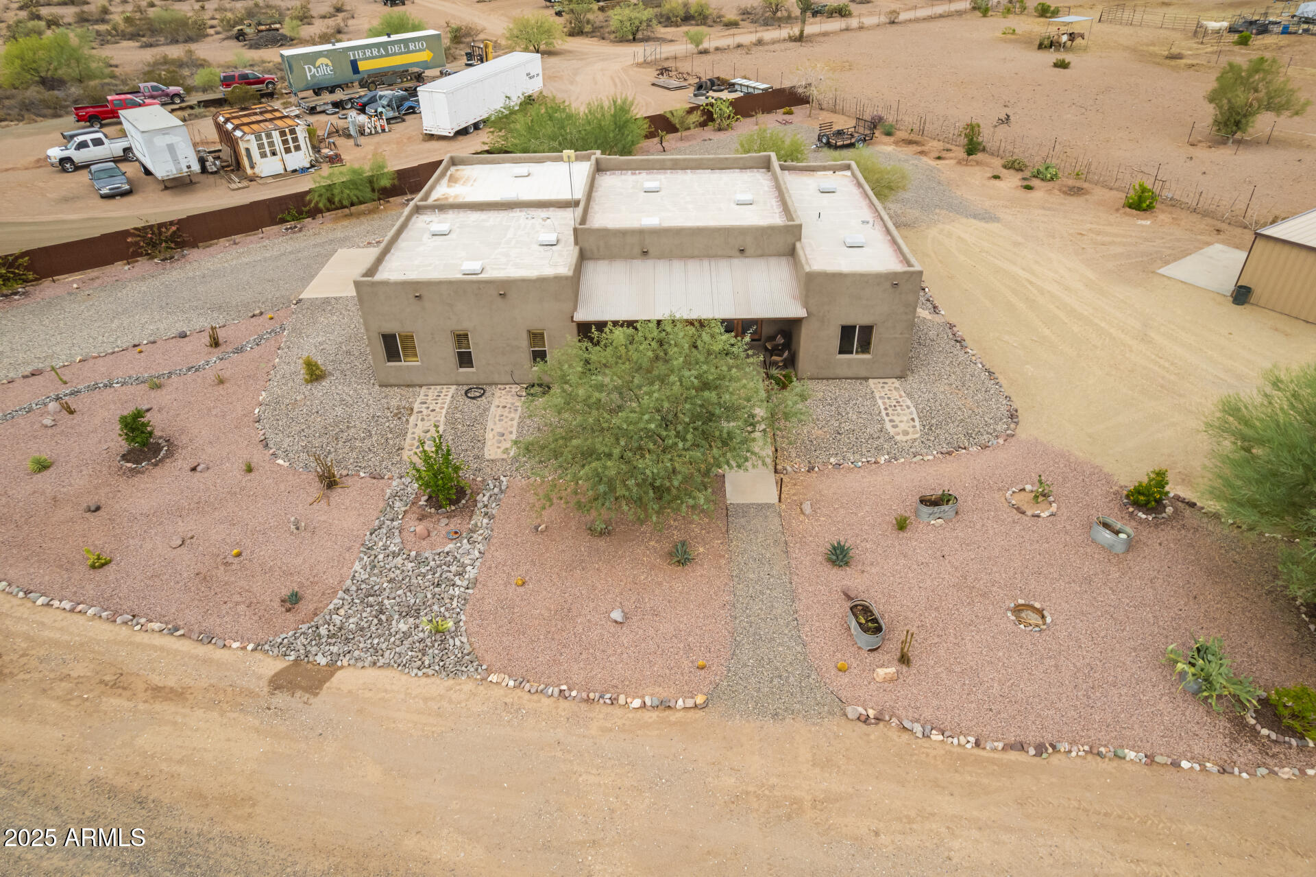 40342 North 253rd Avenue Morristown, AZ 85342 - Photo 57 of 73 an aerial view of a house with a yard