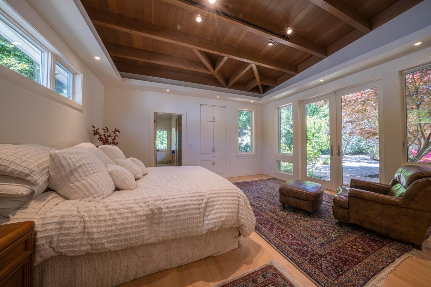 14 Oak Road Santa Cruz, CA 95060 - Photo 31 of 53 a bedroom with double bed and a large window