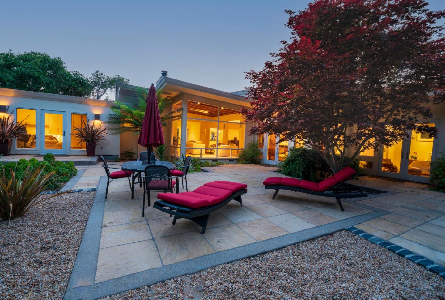 14 Oak Road Santa Cruz, CA 95060 - Photo 52 of 53 a backyard of a house with outdoor seating
