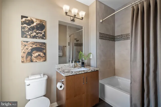 a view of a city that has tall buildings