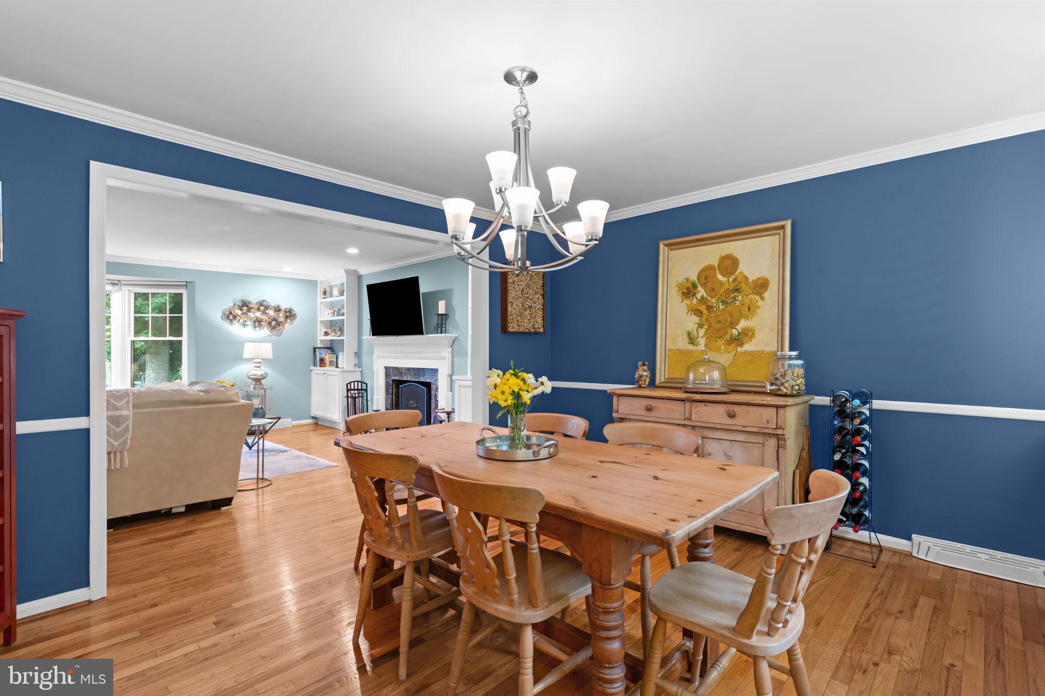 4 Keats Road Yardley, PA 19067 - Photo 11 of 65 a view of a dining room with furniture and wooden floor