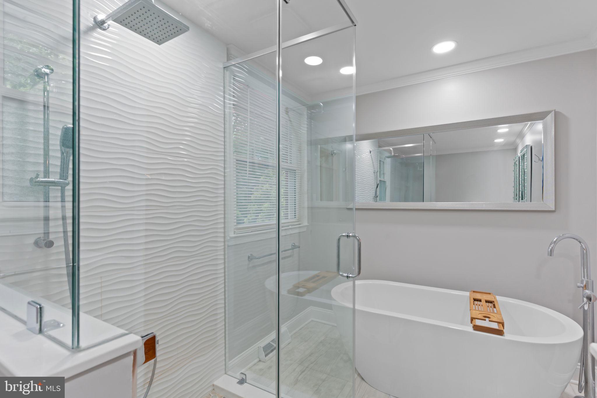 4 Keats Road Yardley, PA 19067 - Photo 37 of 65 a bathroom with a bathtub and shower