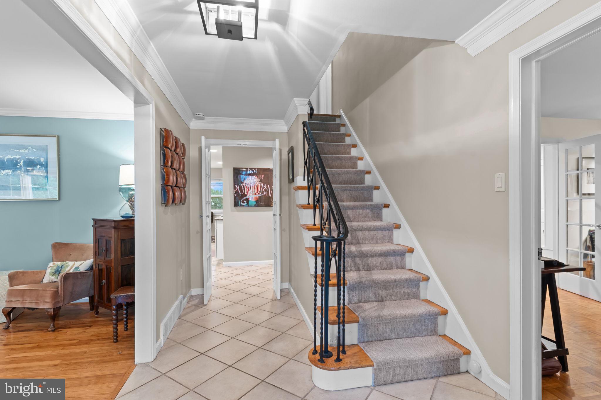 4 Keats Road Yardley, PA 19067 - Photo 5 of 65 a view of entryway and hall with wooden floor
