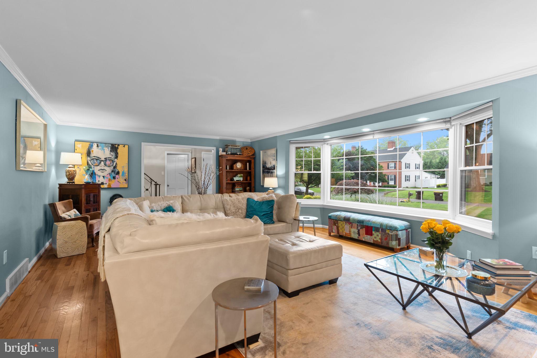 4 Keats Road Yardley, PA 19067 - Photo 9 of 65 a living room with furniture and a large window