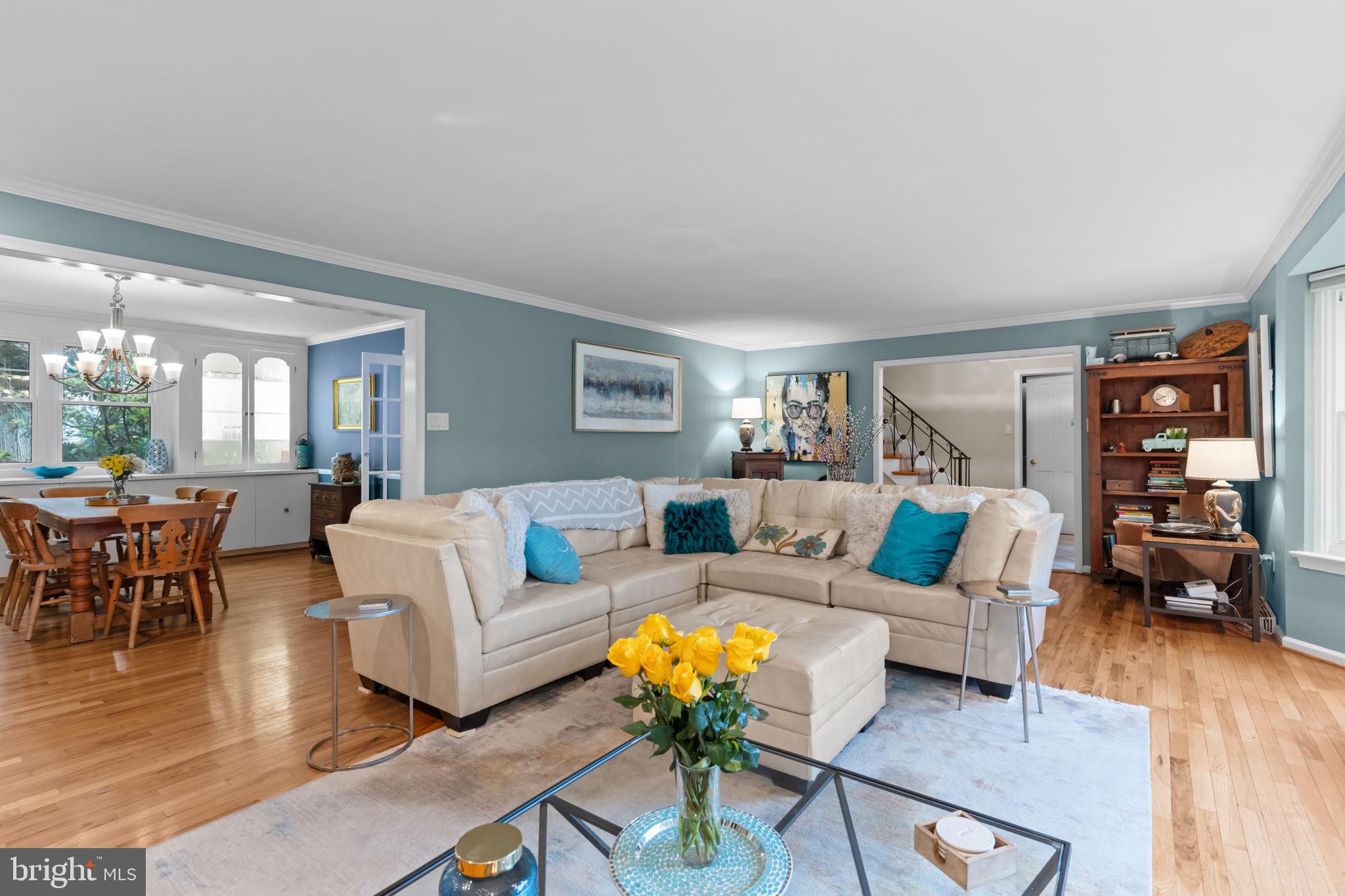 4 Keats Road Yardley, PA 19067 - Photo 10 of 65 a living room with furniture and wooden floor