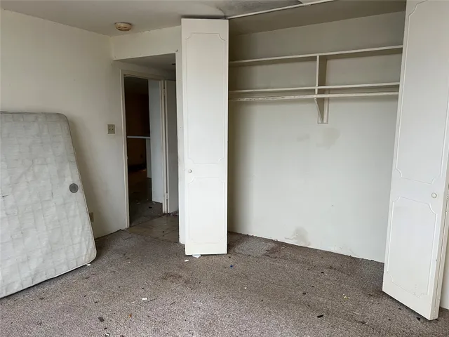 a view of a room with closet