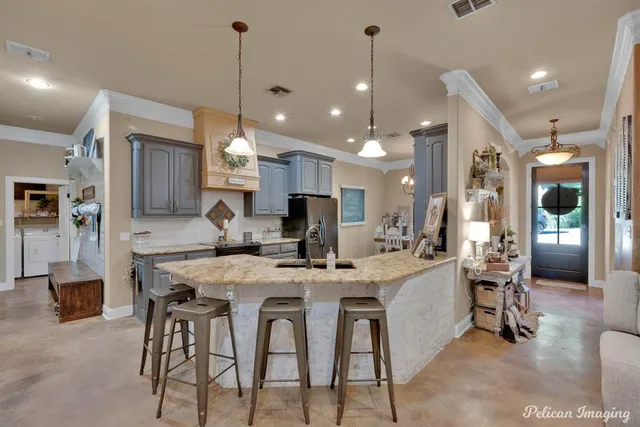 a view of a dining room and livingroom view