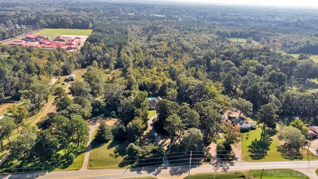 an aerial view of a houses