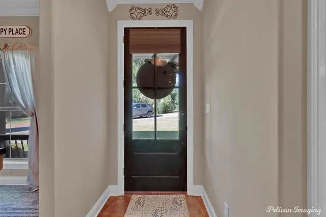 a view of a hallway with interior of the house