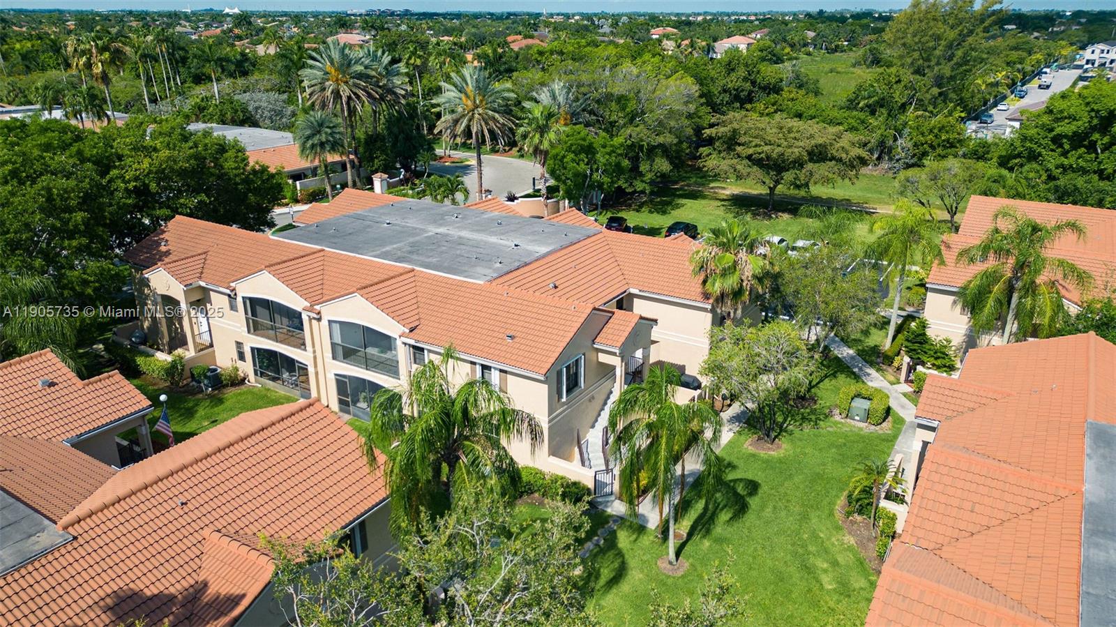 15865 Southwest 6th Place, Unit 201 Pembroke Pines, FL 33027 - Photo 69 of 80 an aerial view of multiple houses with yard