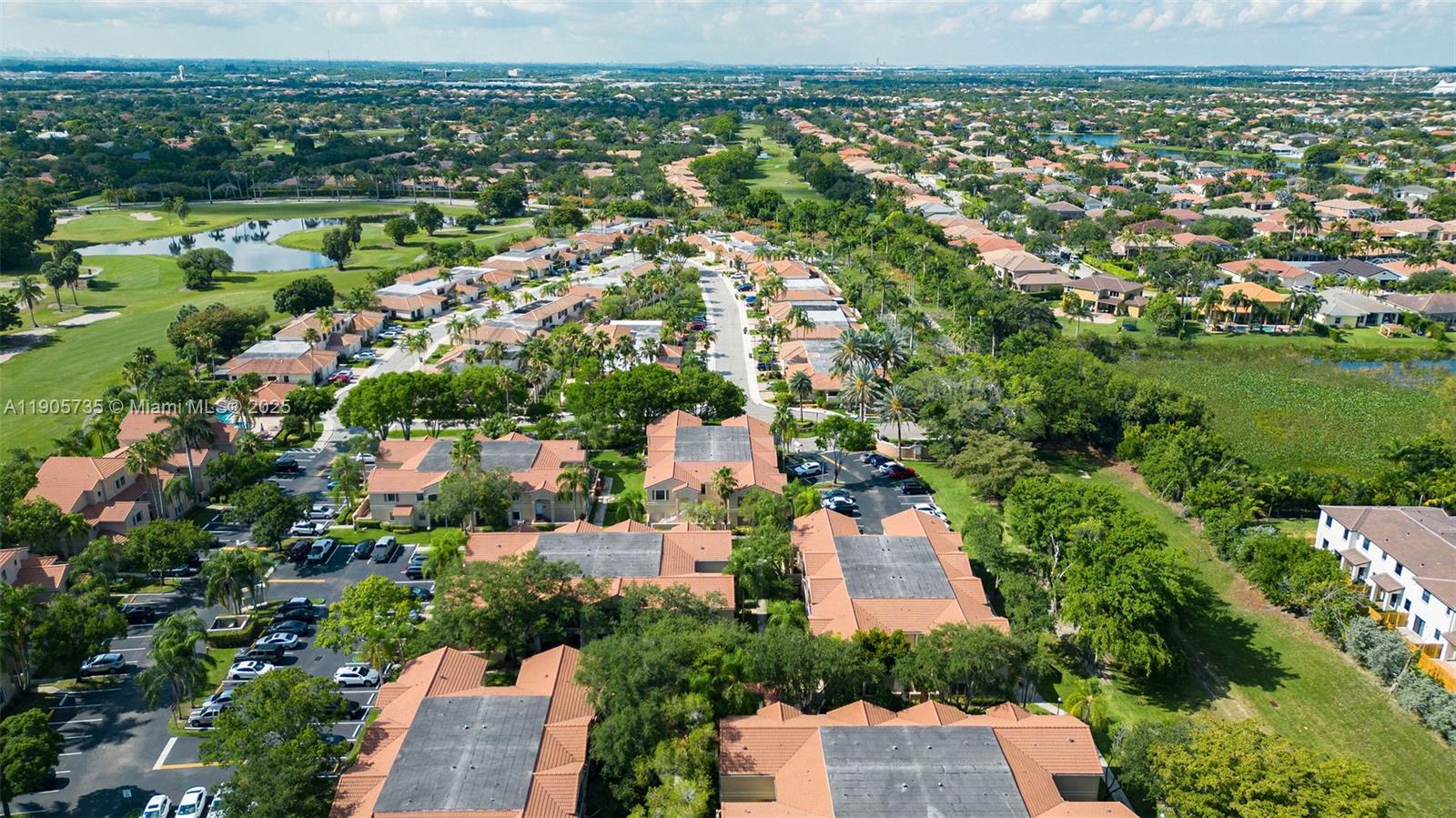 15865 Southwest 6th Place, Unit 201 Pembroke Pines, FL 33027 - Photo 75 of 80 an aerial view of a city with lots of residential buildings
