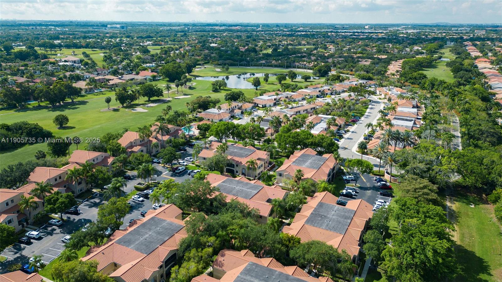15865 Southwest 6th Place, Unit 201 Pembroke Pines, FL 33027 - Photo 77 of 80 an aerial view of residential houses with outdoor space and trees