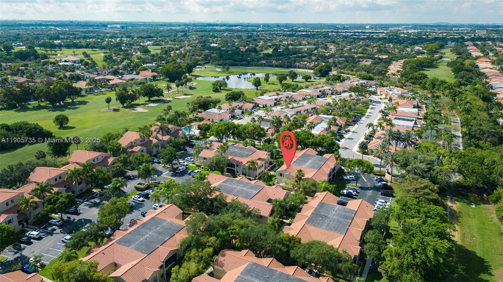 15865 Southwest 6th Place, Unit 201 Pembroke Pines, FL 33027 - Photo 78 of 80 an aerial view of residential houses with outdoor space and trees