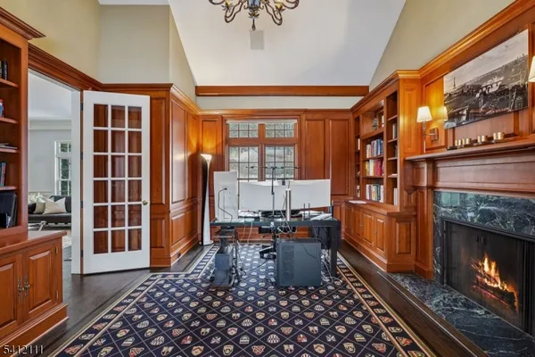 a room with furniture