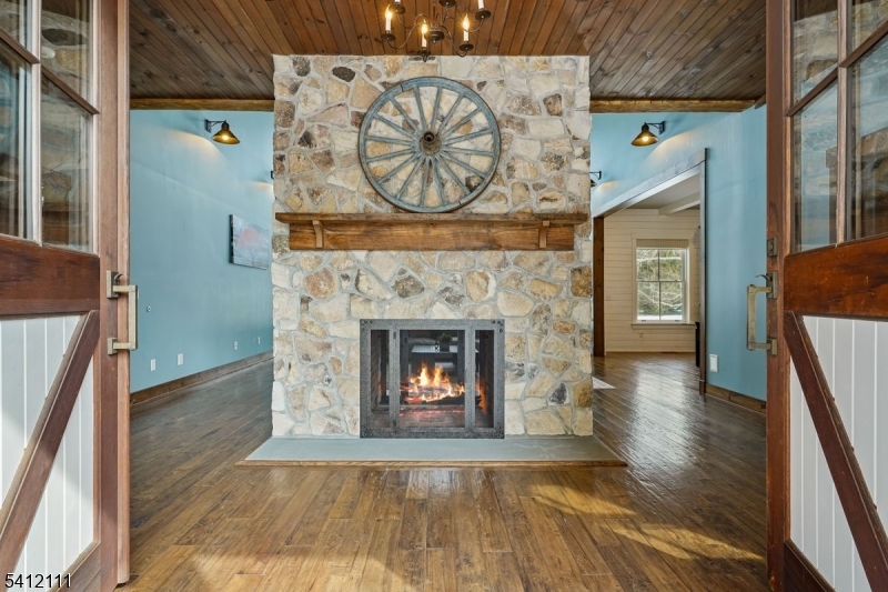 89 Mosle Road Peapack-Gladstone, NJ 07931 - Photo 39 of 50 a view of an entryway with a fireplace