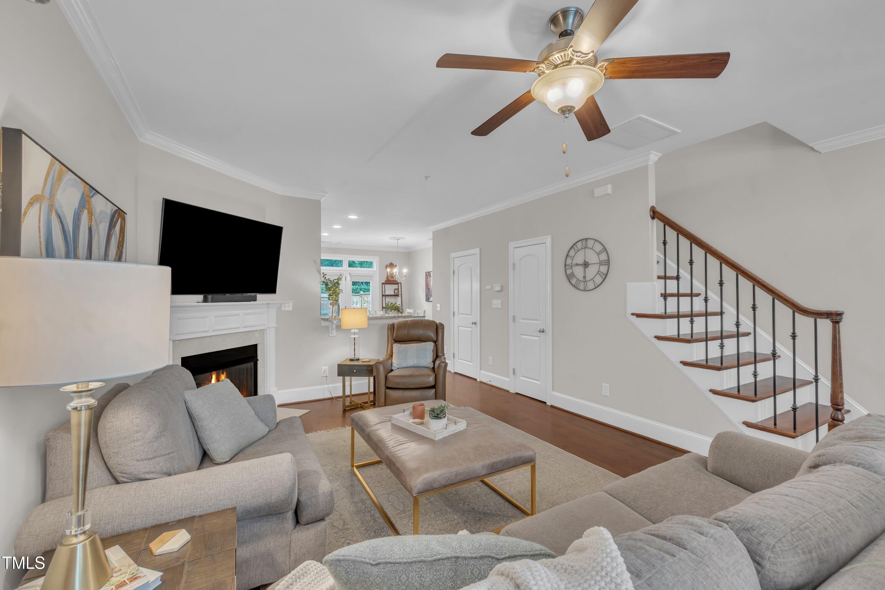 540 Ledbetter Court Raleigh, NC 27608 - Photo 10 of 40 Open Staircase